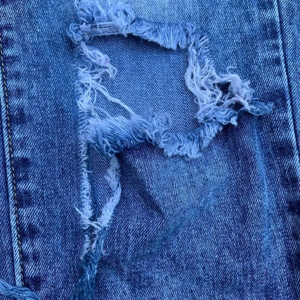 Versace V 1969 Italia Abbligiamento Sportivo jeans acid wash busted knee